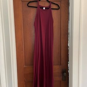 Old Navy Burgundy Maxi Dress XL